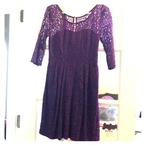 Betsy Johnson Sz 6 3/4 Sleeve Fit and Flare Dress